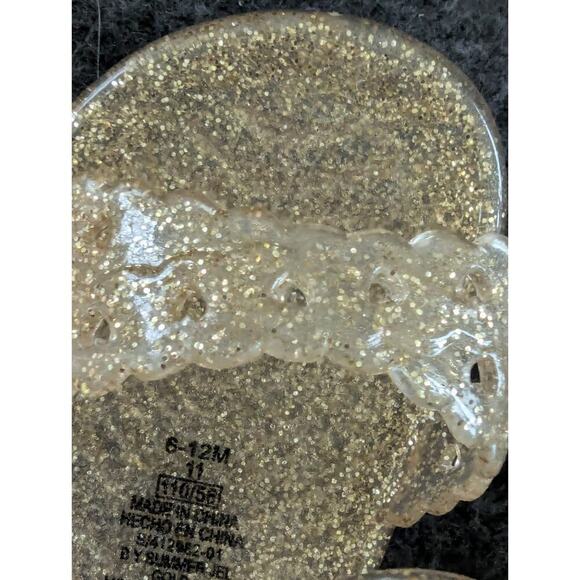 2 Baby Girls Sandals Jelly Shoes 1 Gold, 1 Pink - Picture 9 of 9